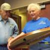 Terry presented the Dulcimer to the CCPA  President Ruth Caughron Davis at the CCPA meeting. Both Dulcimers are on display at the Cades Cove Museum.